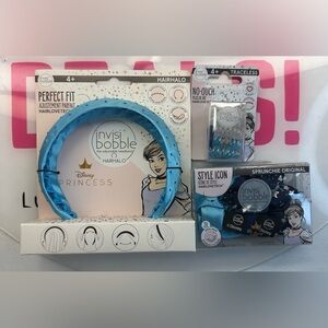 invisibobble Disney Princess Blue Hairhalo Headband & Hair Accessories Set
